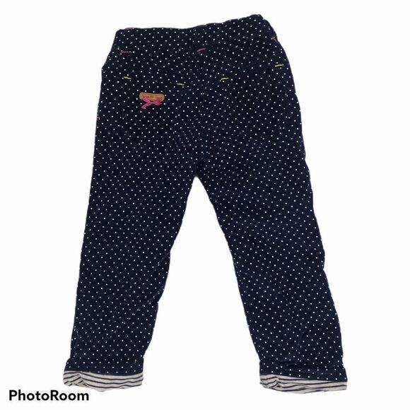 Deux par Deux Girls Corduroy Polka Dot Pants 3 - Picture 6 of 7